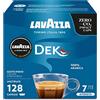 Lavazza A Modo Mio Dek Cremoso, 128 Capsule Caffè, per un Espresso Decaffeinato con Note di Mandorle e Canditi, 100% Arabica, Intensità 7/13, Tostatura Media, 8 Confezioni x 16 Capsule