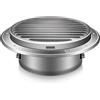 Aygrochy - Griglia di ventilazione da 150 mm in acciaio inox 304, valvola a disco murale rinforzata, griglia di scarico rotonda con copertura di ventilazione e protezione dagli insetti con viti.