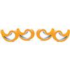 Stoppy, Stoppi, Fermafinestre, Fermafinestra, Fermaporte, Fermaporta, set di 4 disponibile in 14 colori (Arancione)