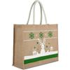 Ki-Mood Shopper natalizie in juta con manici in corda personalizzate Ki-mood personalizzate o neutre