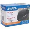 Marina 200 - Pompa d'aria a doppia uscita per acquari fino a 225 litri, colore: bianco