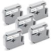 UniPlus 5x Compatibile Brother M-K231 MK231 12mm x 8m Nero su Bianco Nastro per Etichette, Non-Laminato per Brother BB-4 PT-45 PT-55 PT-65 PT-70 PT-75 PT-80 PT-85 PT-90 PTM95 PT100 PT110, 5Pz