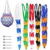 AMONENZ 5 Pezzi Sacca in Rete per Palloni, Mesh Ball Bag con Perno Gonfiabile, Borsa a Palloncino in Rete Portatile Adatta per Calcio, Basket, Pallamano, Sport Esterni