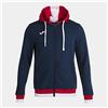 Joma 5XS, Giacca con Cappuccio Comfort II Unisex Adulto, Rosso Marino
