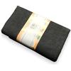 SpazioTessile - Granfoulard Copridivano Telo Copritutto Cotone 50% Poliestere 50% Made in Italy, Telo Arredo Copritutto Tinta Unita, Perfetto per Coprire Divani, Poltrone, Letti (170x280, Nero)