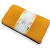 SpazioTessile - Granfoulard Copridivano Telo Copritutto Cotone 50% Poliestere 50% Made in Italy, Telo Arredo Copritutto Tinta Unita, Perfetto per Coprire Divani, Poltrone, Letti (170x280, Oro)