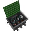 Gardena Set pozzetto pre-cablato 9 V Bluetooth: scatola per installazione a pavimento per l'interramento di valvole di irrigazione a batteria, programmabili tramite app (1286-20)
