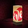 Lampada di Carta W-LAMP"LOVE" H32 cm