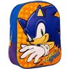 Sonic Zaino 3D Per Bambini Asilo e Tempo Libero