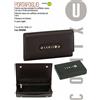 Portafoglio Comix nero in pelle da donna Glamour black