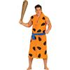 Costume uomo delle caverne arancione adulto
