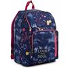 ZAINO SCUOLA SEVEN POINT OUT LOVE YOUR SOUL NUOVO CON GARANZIA