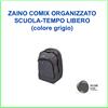 ZAINO COMIX ORGANIZZATO SCUOLA-TEMPO LIBERO (colore grigio)