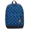 ZAINO SCUOLA INVICTA CARLSON BLUE PLAID NUOVO