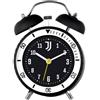 Orologio Sveglia JUVENTUS FC Bianco Nero Soft Touch Alarm da Tavolo