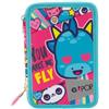 ASTUCCIO SCUOLA 3 ZIP CON CORREDO LOVE&PEACE GOPOP GIOCHI PREZIOSI