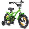 PROMETHEUS BICYCLES bicicletta bambina 4 anni bici per bambini bici bambina bambino 14 pollici bimba con rotelle e freno contropedale Verde