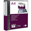 Liderpapel Cartella leiderpapel 80 buste canguro pp din a4 nero opaco copertina e dorso personalizzabile