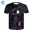 Cartoon T-Shirt Cartoon maniche corte da Uomo Naruto Sasuke Uchiha Sasuke Uchiha