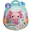 Animagic - Let's Go Axolotl - Animale elettronico e Illuminato - Rosa - per Bambini dai 4 Anni - Gioco sensoriale ed Esperienza tattile - Corpo allungabile - Galleggia e Si Illumina nell'Acqua