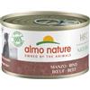 Almo Nature HFC Natural - Alimento Umido per Cani - Manzo - Qualità Human Grade, Senza Glutine, Monoproteico - 95g, Confezione da 24