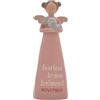 Feather & Grace Angelo della nascita dipinto a mano, statuetta decorativa in resina con novembre, perfetta decorazione per soggiorno, libreria, scrivania, regalo per amici e familiari, multicolore