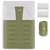 azark Double Sleeping Bag, Sacco a Pelo Doppio Unisex