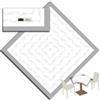 Packservice Tovaglia 100x100 Airlaid Packservice Plus Finesse Perla 100 Pezzi