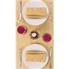 Packservice Tovaglia 100x100 Airlaid Packservice Mono Fabric Ambra 100 Pezzi