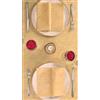 Packservice Tovaglia 100x100 Airlaid Packservice Plus Tosca Ambra 100 Pezzi