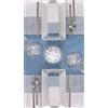 Packservice Tovaglia 100x100 Airlaid Packservice Plus Stoff Blue 100 Pezzi