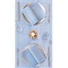 Packservice Tovaglia 100x100 Airlaid Packservice Plus Italo Blue 100 Pezzi