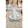 Packservice Tovaglia 100x100 Spunlace Packservice Nuvola Foglie Verde 80 Pezzi