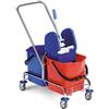 Filmop Carrello Strizzatore Pulizia Professionale Cromato Filmop Jack 50lt