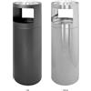 Laminart Posacenere Gettacarta Autoestinguente In Metallo Laccato o Acciaio Inox