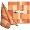 Packservice Tovaglioli 40x40 Airlaid Packservice Plus Kuadra Arancio 800 Pezzi