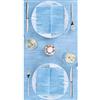 Packservice Tovaglioli 40x40 Spunlace Packservice Nuvola Costes Azzurro 800 Pezzi