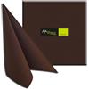 Packservice Tovaglioli 40x40 TNT Packservice Airwave Color Tissue Cioccolato 1200 Pezzi
