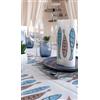 Packservice Tovaglioli 40x40 Airlaid Packservice Mono Alici Azzurro 800 Pezzi