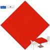 Packservice Tovaglia 140x140 Airspun Packservice Color Rosso 70 Pezzi