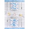 Packservice Tovaglia 140x140 Airlaid Packservice Plus Mediterraneo Azzurro 60 Pezzi