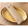 Packservice Busta Portaposate Pocket Slim Natural + Tovagliolo 20x40 Airlaid Color Natural 600 Pezzi