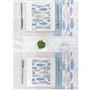 Packservice Tovaglioli 40x30 Airlaid Packservice Plus Nice Mediterraneo Azzurro 1200 Pezzi