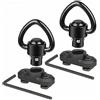 ACEXIER 2PCS Adattatore per Montaggio a Perno Girevole per Mlok Rail Quick Release QD Sling Sling Swivel Mount Adapter Accessori per Pistola da Caccia