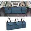 Adunsiaoto Organizer Borsa Auto Multi Scomparto, Super Capacità Borsa Auto, Borsa Portaoggetti per Bagagliaio in Tessuto Oxford, Antiscivolo (Blu)