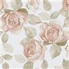 Fiula Carta da parati autoadesiva per mobili, con rose, colore rosa, bianco, 41 cm x 3 m, autoadesiva, floreale, impermeabile, per camera da letto, soggiorno, pellicola decorativa
