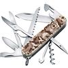 Victorinox, coltellino svizzero Huntsman (15 funzioni, forbici, seghetto per legno, cacciavite), mimetico