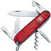 Victorinox Spartan Coltellino Svizzero Multiuso da Campeggio, 12 Funzioni | Coltello tascabile per EDC e outdoor con lama grande, cavatappi e apriscatole. ABS/Cellidor rosso, 91 mm, Prodotto in