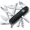 Victorinox Coltellino Svizzero Huntsman, 15 Funzioni, Made in Switzerland, Multiuso per Escursioni con Forbici, Seghetto per Legno, Nero
