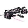 BONDAGERIE Kit Manette, maschera occhi e Frustino per coppia, sexy merlettato, vari colori Rosa